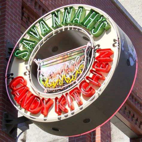 At savannah's candy kitchen, we take pride in delivering beautiful handmade candies and baked goods to you in pristine condition. Savannah's Candy Kitchen neon sign - Nashville | This sign ...