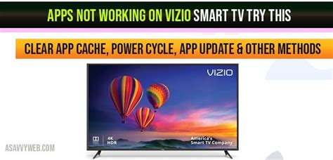 Netflix Not Working On Vizio Smart Tv 2020 - Apps Not Working on VIZIO Smart Tv Try This - A Savvy Web