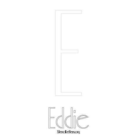 Eddie Free Printable Name Stencils With 6 Unique Typography Styles And