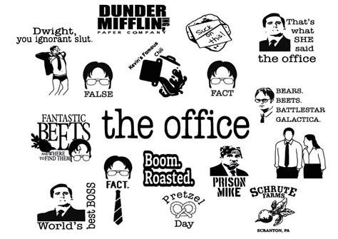 The Office Inspired Clipart Digital Download Dunder Mifflin Michael