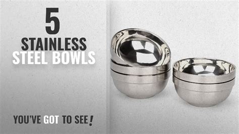 Best Stainless Steel Bowls Rushgo Stainless Steel Bowl Set