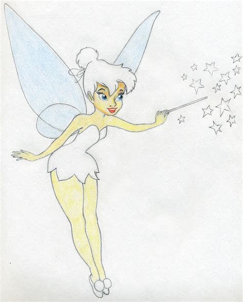Tinkerbell Drawing In Pencil