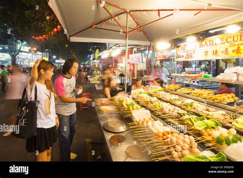 Food Stall Jalan Alor Kuala Lumpur Malaysia Stock Photo Alamy