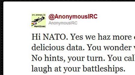 Anonymous Says It Hacked NATO Blasts FBI Arrests