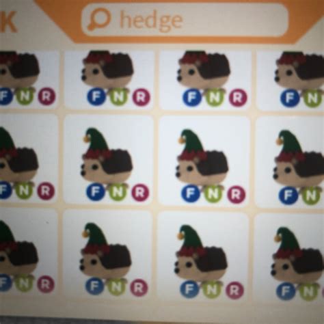 Pet 2x Neon Fly Ride Elf Hedgehog Adopt Me Roblox Game Items Gameflip