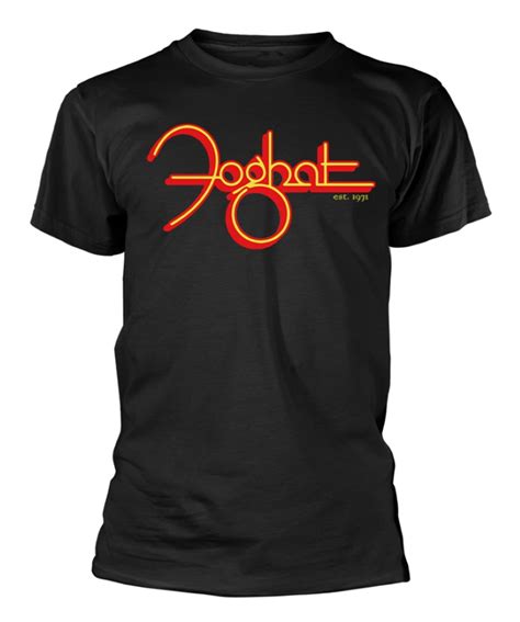 Foghat Logo Black T Shirt