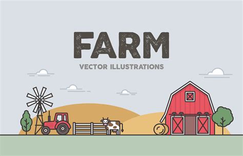 Farm Vector Illustrations — Medialoot