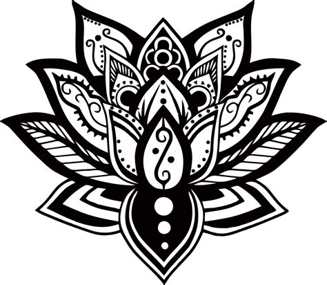 Mandala Lotus Flower Svg For Cricut Layered Svg Cut File