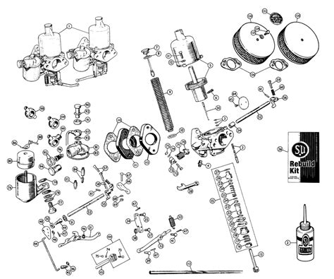 Carburettors And Air Filters H Type 100 4 And 100 6 Bn1 Bn2 And Early