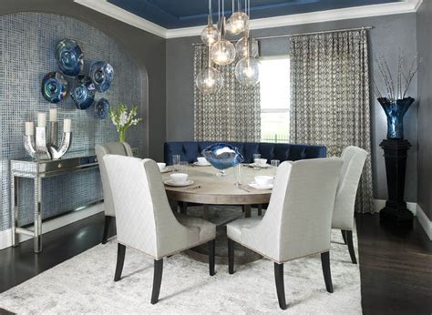 Wallpaper is a great choice for a traditional or classic dining room. Formal Dining Room - Contemporary - Dining Room - dallas ...