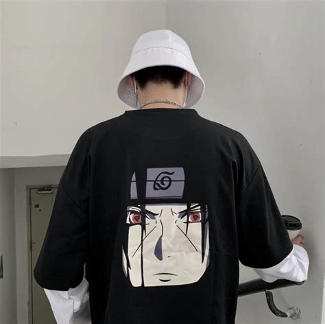 Check out our black and white anime t shirt selection for the very best in unique or custom, handmade pieces from our clothing shops. T-shirt 2in1 Naruto Itachi Conana in 2020 | Anime shirt ...