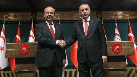 Başkan Erdoğan Ersin Tatar ile görüştü