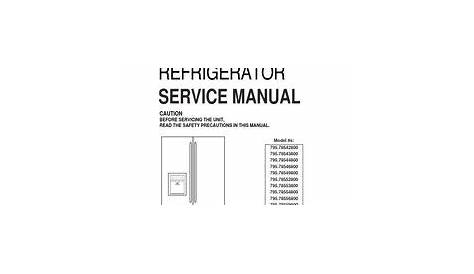 27 Kenmore Refrigerator Service Manual ideas in 2022 | refrigerator