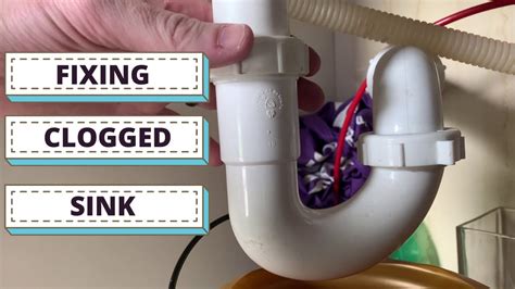 How To Fix Unclog A Slow Clogged Drain Kitchen Or Bathroom Sink P