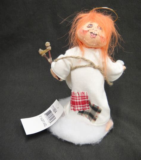 Annalee Doll Naughty Angel W Slingshot And Rock 8 Tall Red Hair Soft