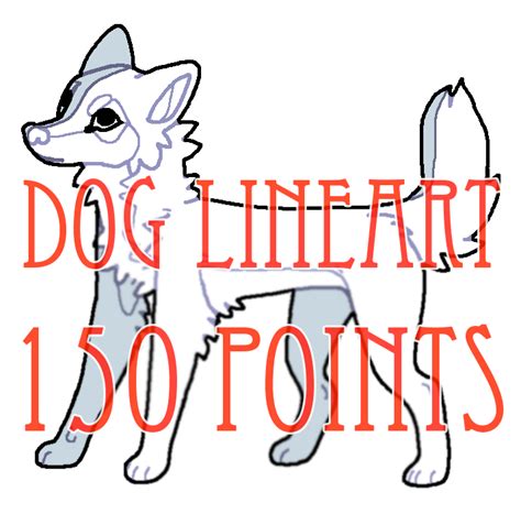 Dog Lineart 150 Points By Dimiyya On Deviantart