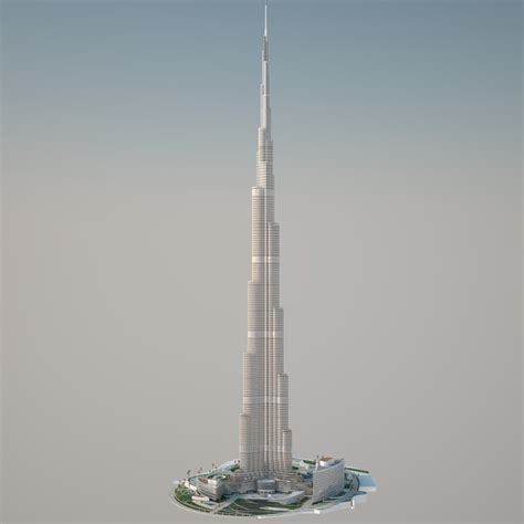 Burj Khalifa Dubai 3d Model