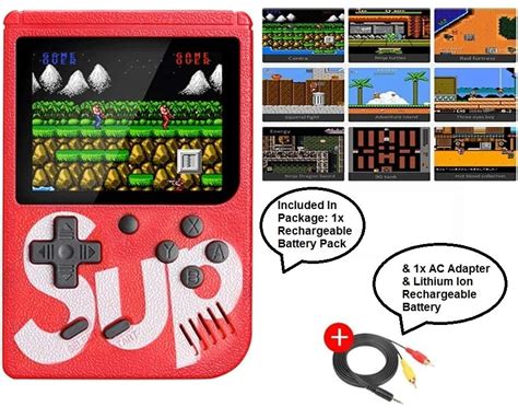 Sup 400 In 1 Handheld Classic Retro Video Games Console System With 3