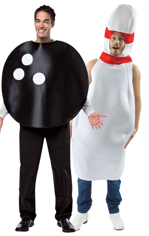 Bowling Ball And Pin Couples Costume Joke Co Uk