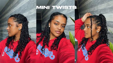 Mini Twists On Natural Hair Youtube