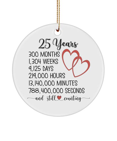 Th Anniversary Ornament Thoughtful Anniversary Gifts For Him Or Her