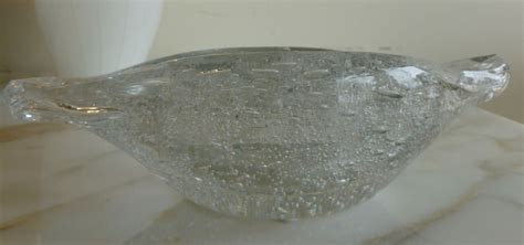 Blenko Pulegoso Raindrop Glass Bowl Vintage At 1stdibs