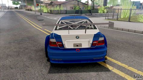 This got me laughing, cuz in mw 2005 the bmw uses tvr cerbera's engine. BMW M3 GTR NFS Most Wanted para GTA San Andreas