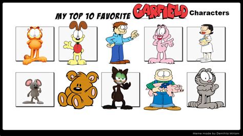 My Top 10 Favorite Garfield Characters By Aaronhardy523 On Deviantart