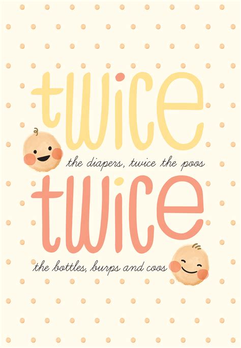 Babies against parenthood (cards against humanity). Twice Twins - Baby Shower & New Baby Card | Greetings Island