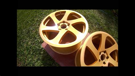 But, new gold wheels may be out of the budget right now. gold rims paint - YouTube