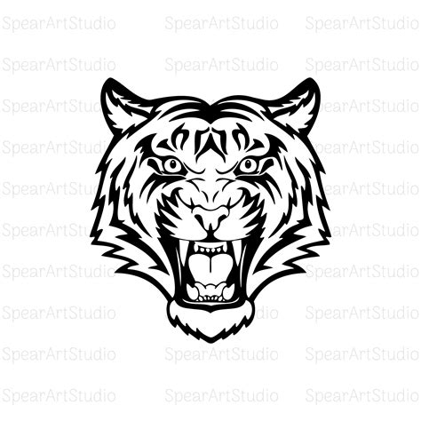 Tiger Head Svg Tigers Head Svg Tiger Svg T Shirt Svg Tiger Etsy Uk