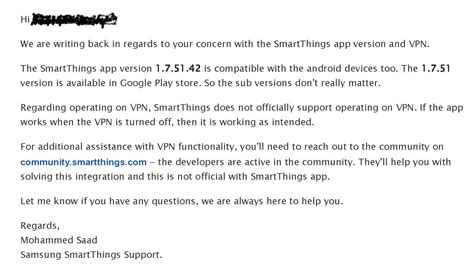 Security Flaw With Smartthings App 1 7 51 42 Smartthings Samsung Connect Smartthings Community