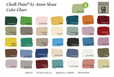 Valspar Chalk Paint Color Chart How Zeus