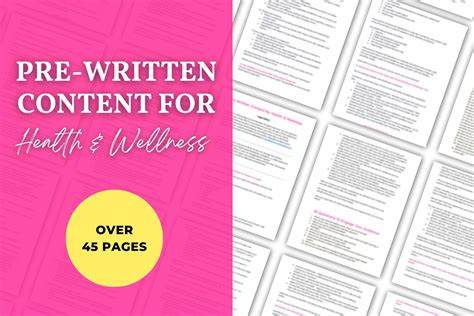 Health & Wellness Content Ideas | Big Income Paradise