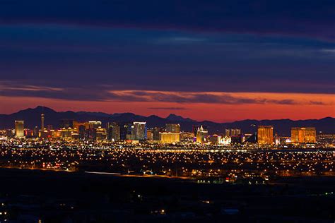 Skyline Of Las Vegas Valley Stock Photos Pictures And Royalty Free