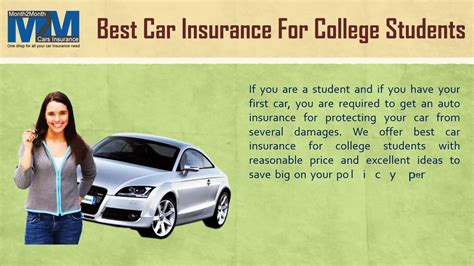 Car insurance providers don't typically offer discounted car insurance for students. How to Get Cheap Auto Insurance for College Students with No Down Payment | Insurance for ...