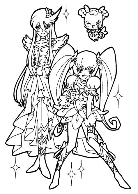 Print Glitter Force Coloring Page Free Printable Coloring Pages