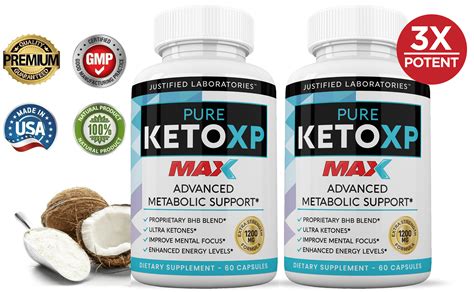 Pure Keto Xp Max 1200mg Keto Diet Pills Real Bhb Salts Advanced Ketogenic Supplement Exogenous