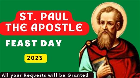 Feast Of St Paul The Apostle 2023feast Of The Conversion Of Saint