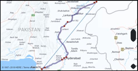 What Is The Distance From Sadiqabad Pakistan To Karachi Pakistan