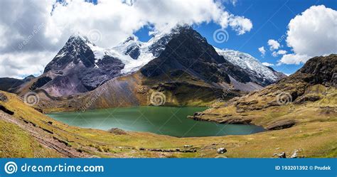 Ausangate Andes Mountains In Peru Near Cuzco City Stock Photo Image
