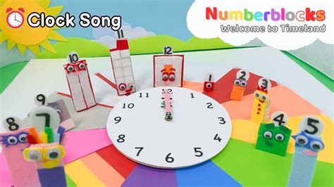 시계배우기 Numberblocks Clock Song Learn To Count Youtube