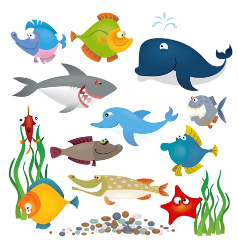 Rekomendasi contoh sketsa hewan atau gambar hewan yang mudah dibuat, hewan tumbuhan, sketsa burung, ikan 1.4 4. Mewarnai Gambar Ikan Dan Binatang Laut | Mewarnai Gambar