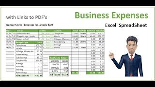 Expense Report Excel Template