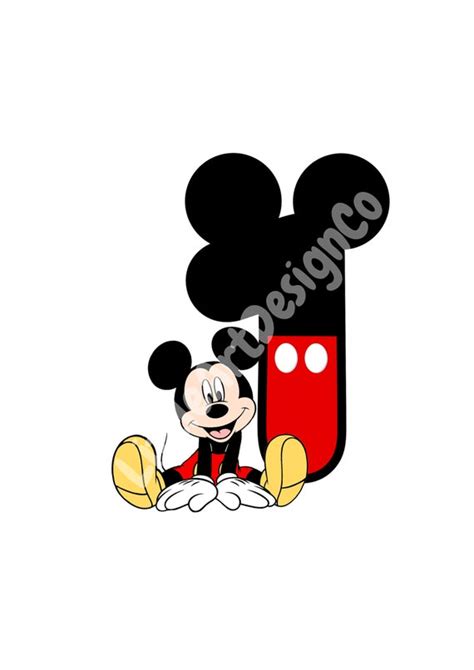 6 Best Printable Mickey Mouse Red Number 1 Mickey Mouse Style Number