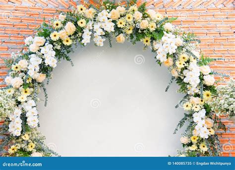 Backdrop Wedding Flower Arch Decoration Beautiful Flowers Bouqet White