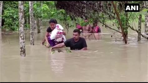 In Pics Flood Situation In Assam Worsens Rescue Operations Continue