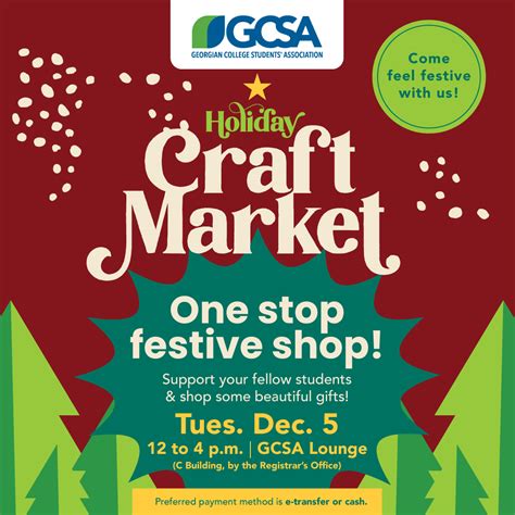 Holiday Craft Market Barrie Event Georgian College