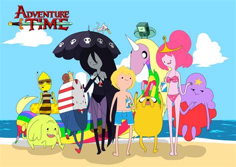 Adventure Time Beach By Carumbell Adventure Time Dibujos Animados