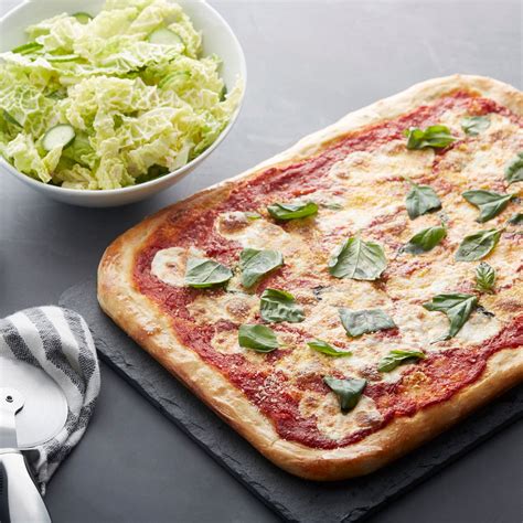 Recipe Fresh Mozzarella And Basil Pizza With Savoy Cabbage Salad Blue